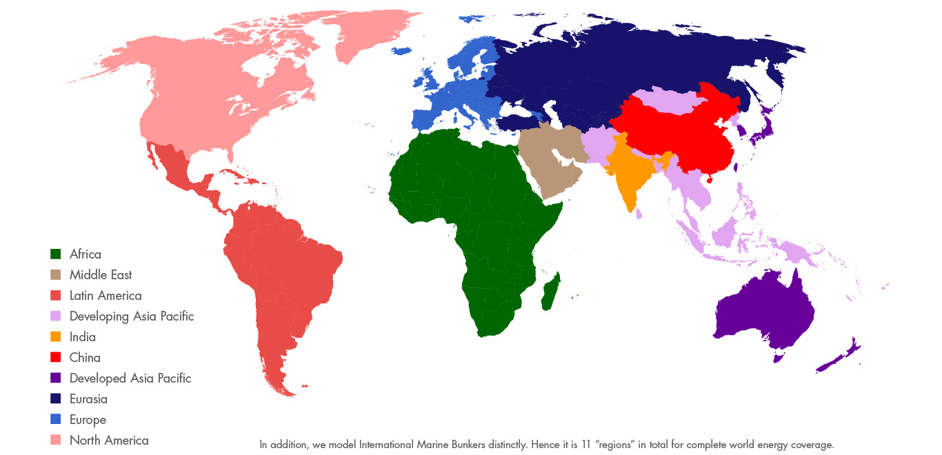 Regions map