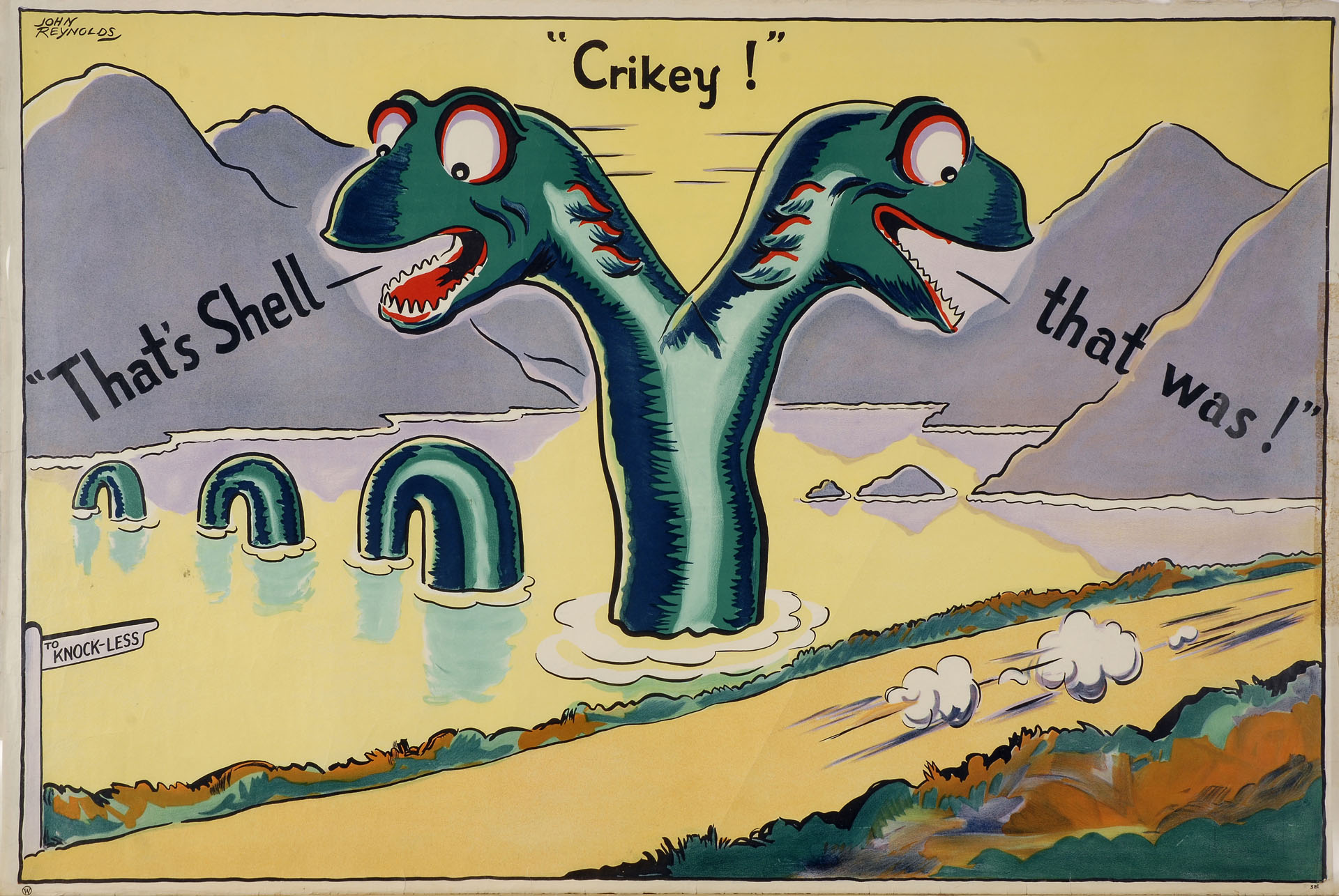 Poster of Crikey! Loch Ness Monster by John Reynolds, 1933