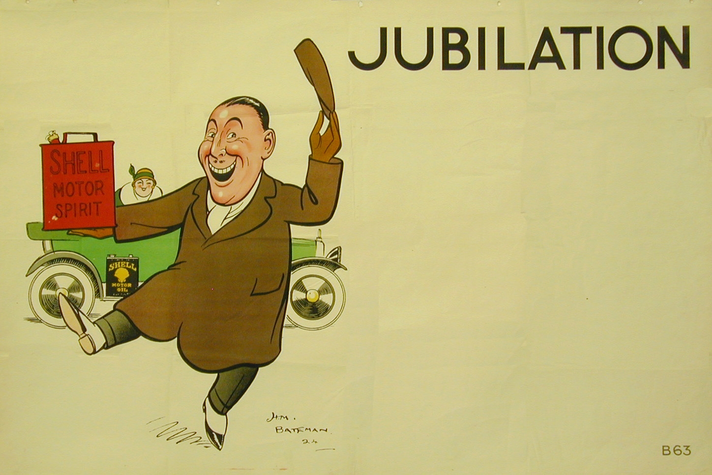 Pster of Jubilation by H.M. Bateman, 1924