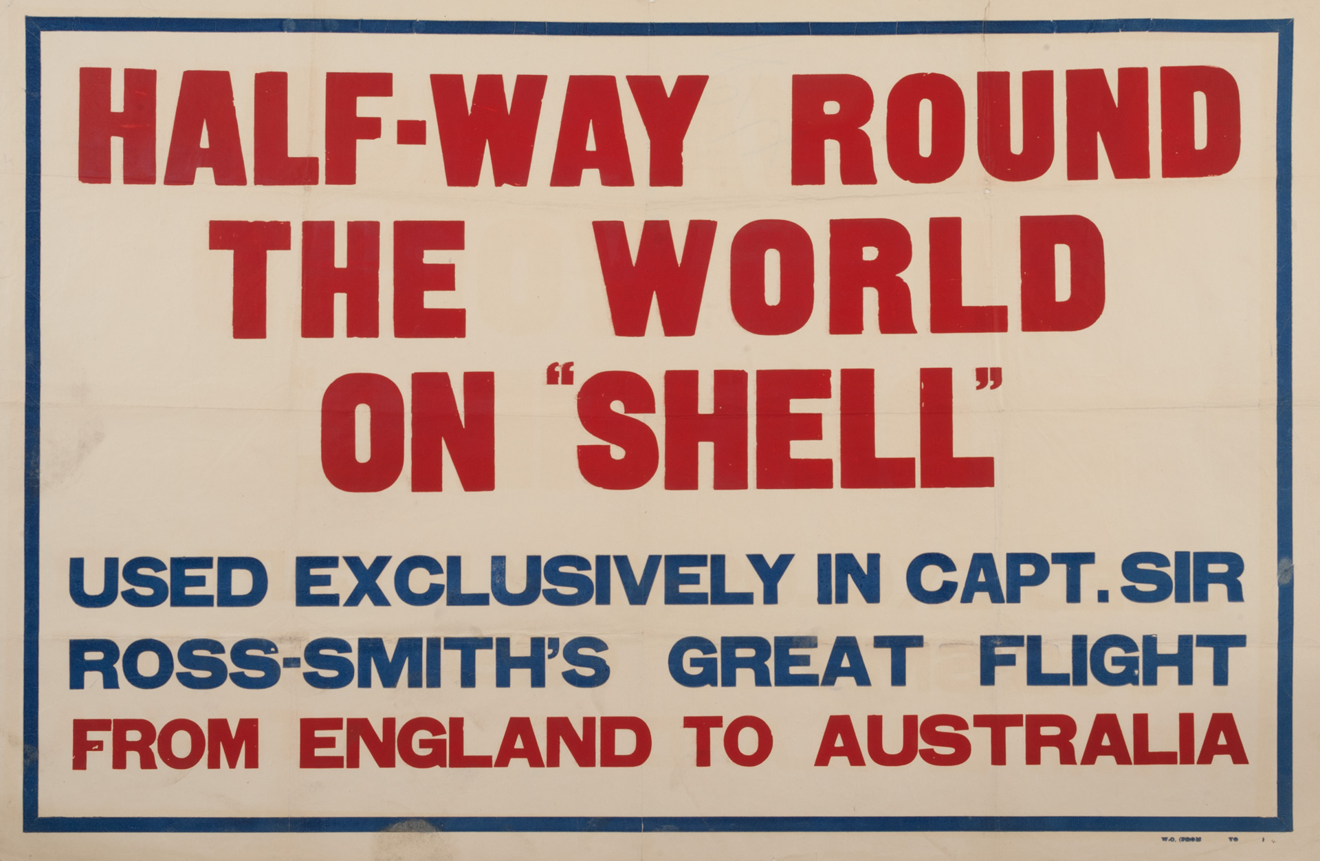 Postcard - Half-Way Round the World on Shell, 1920