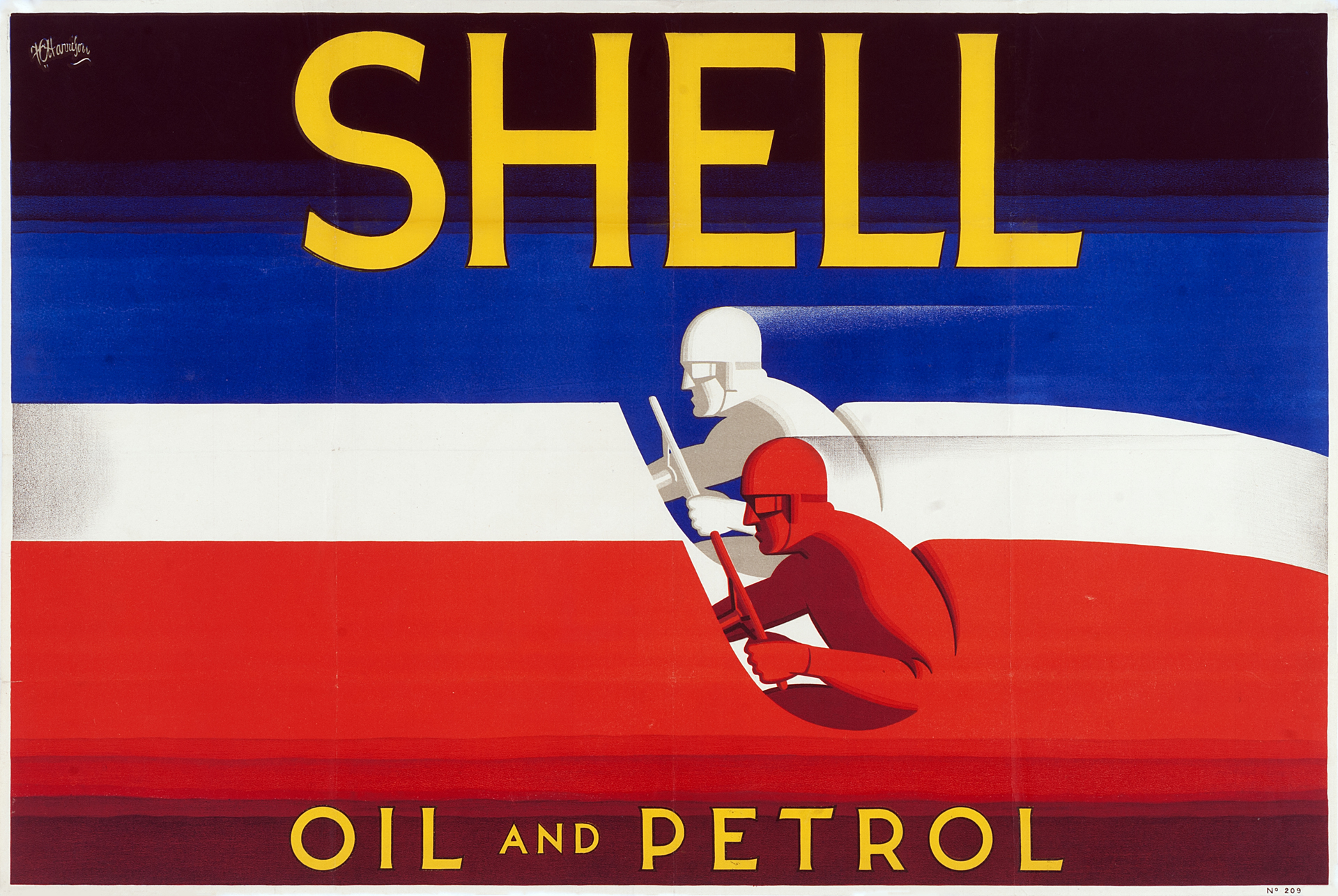 Poster of Shell Oil and Petrol, 1928