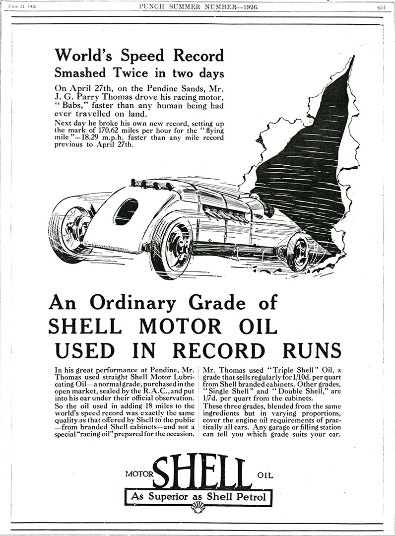Photo of magazine article - Worlds Speed Record Smashed Twice in two days, 1926