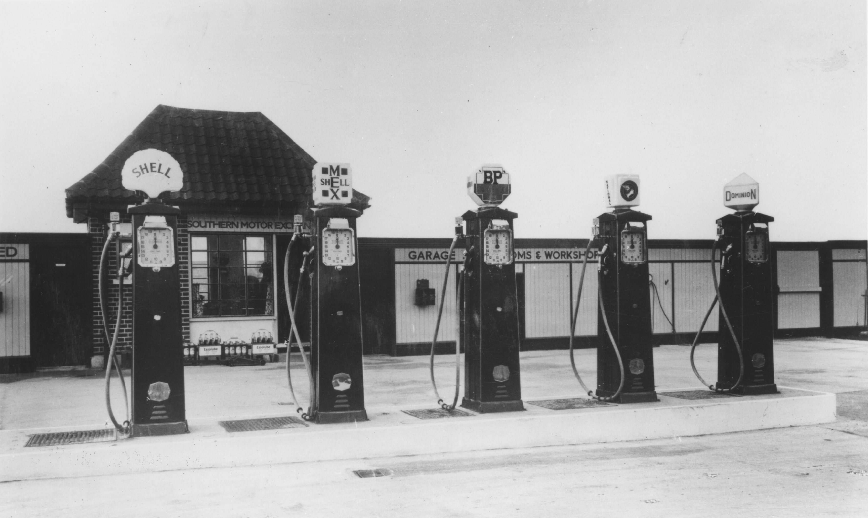 Poster of Petrol Forecourt, Southern England, 1938