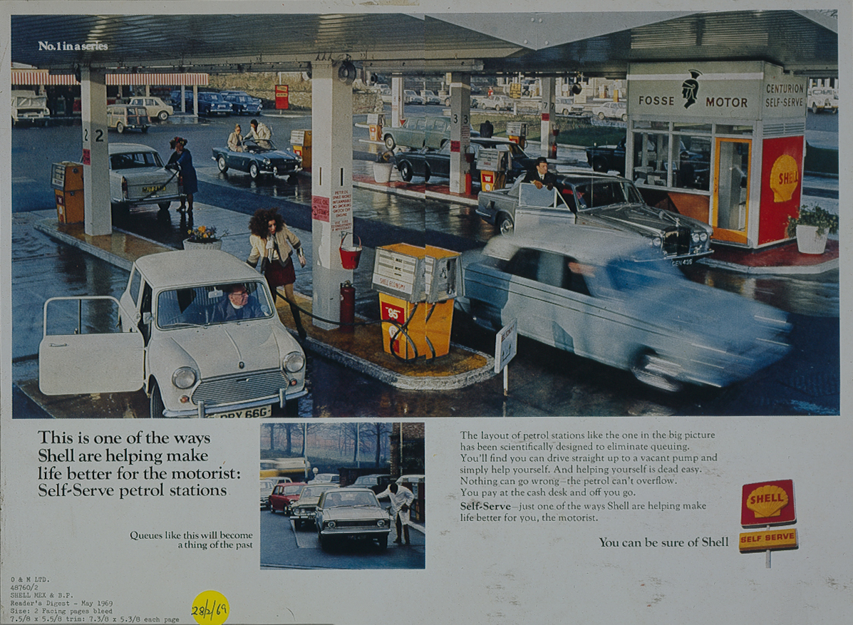 Poster of Self-Serve Petrol Stations, 1969