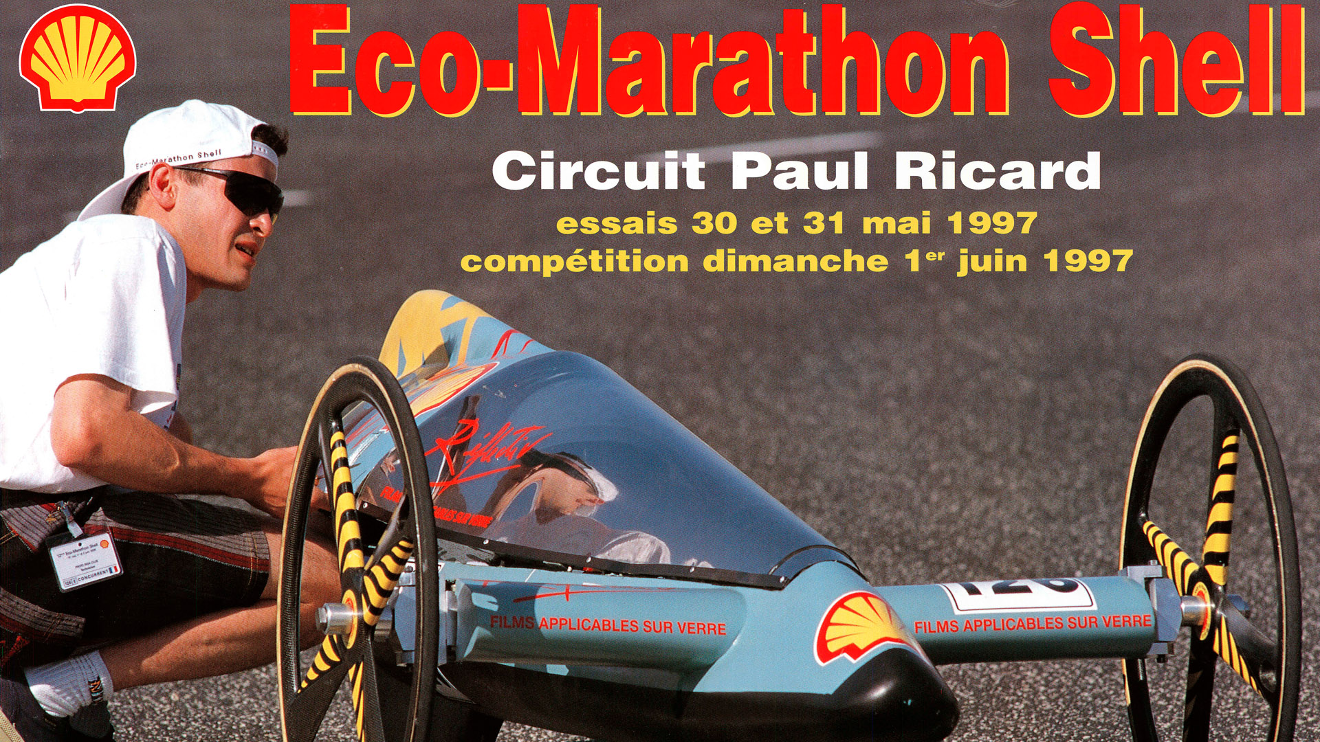 Shell Eco-marathon poster from 1997