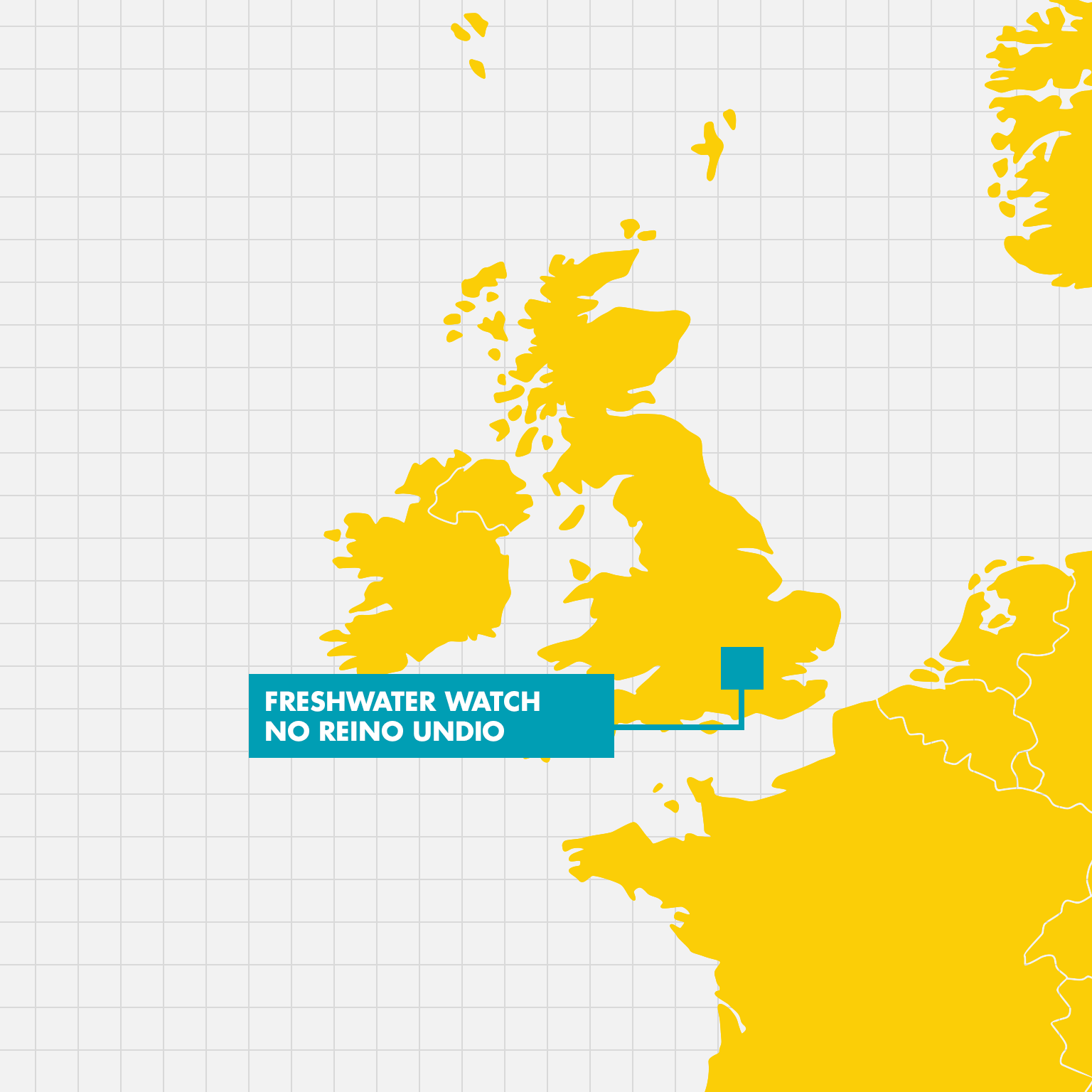 Mapa da Inglaterra que mostra a localização das atividades do Earthwatch