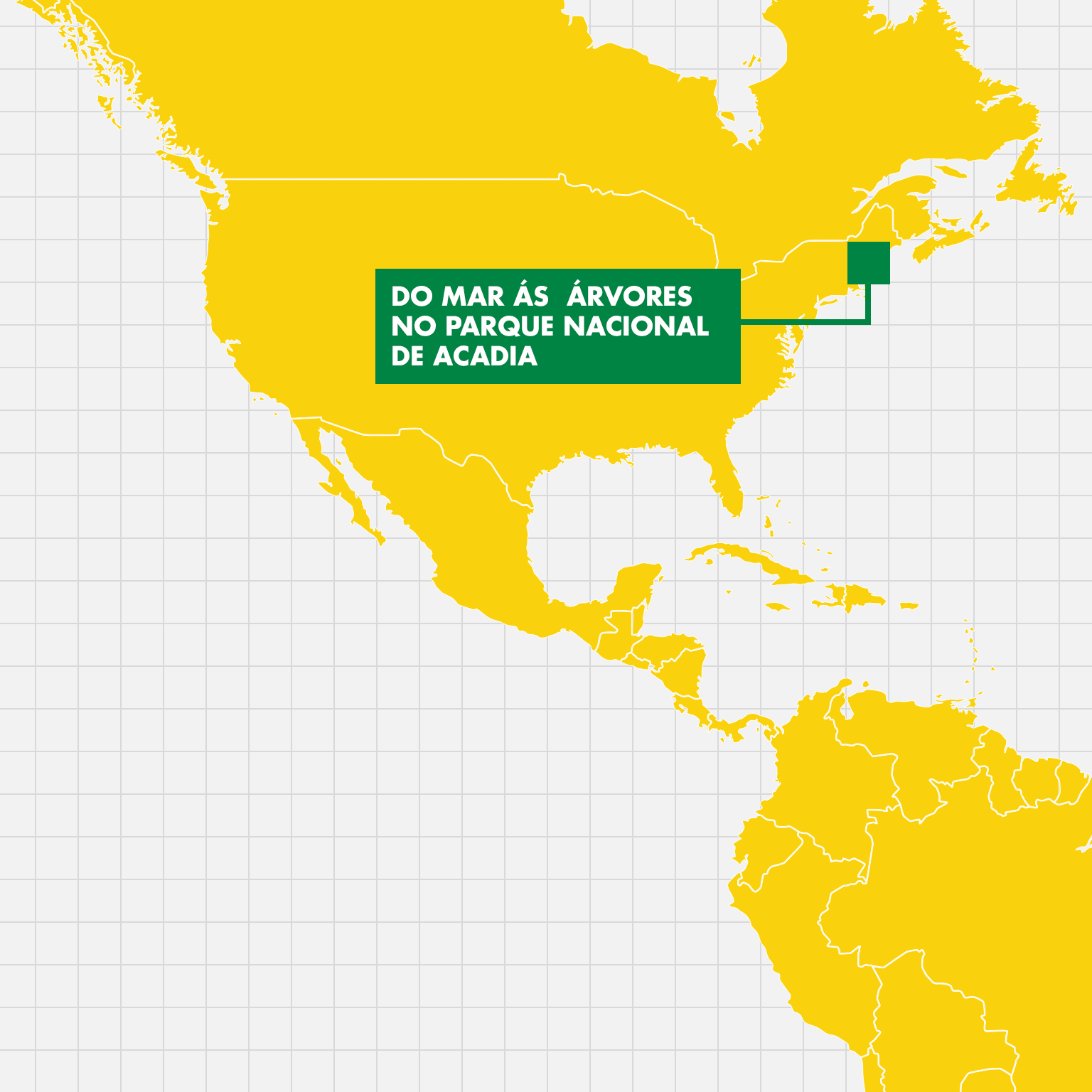 Mapa dos EUA que mostra a localização das atividades do Earthwatch