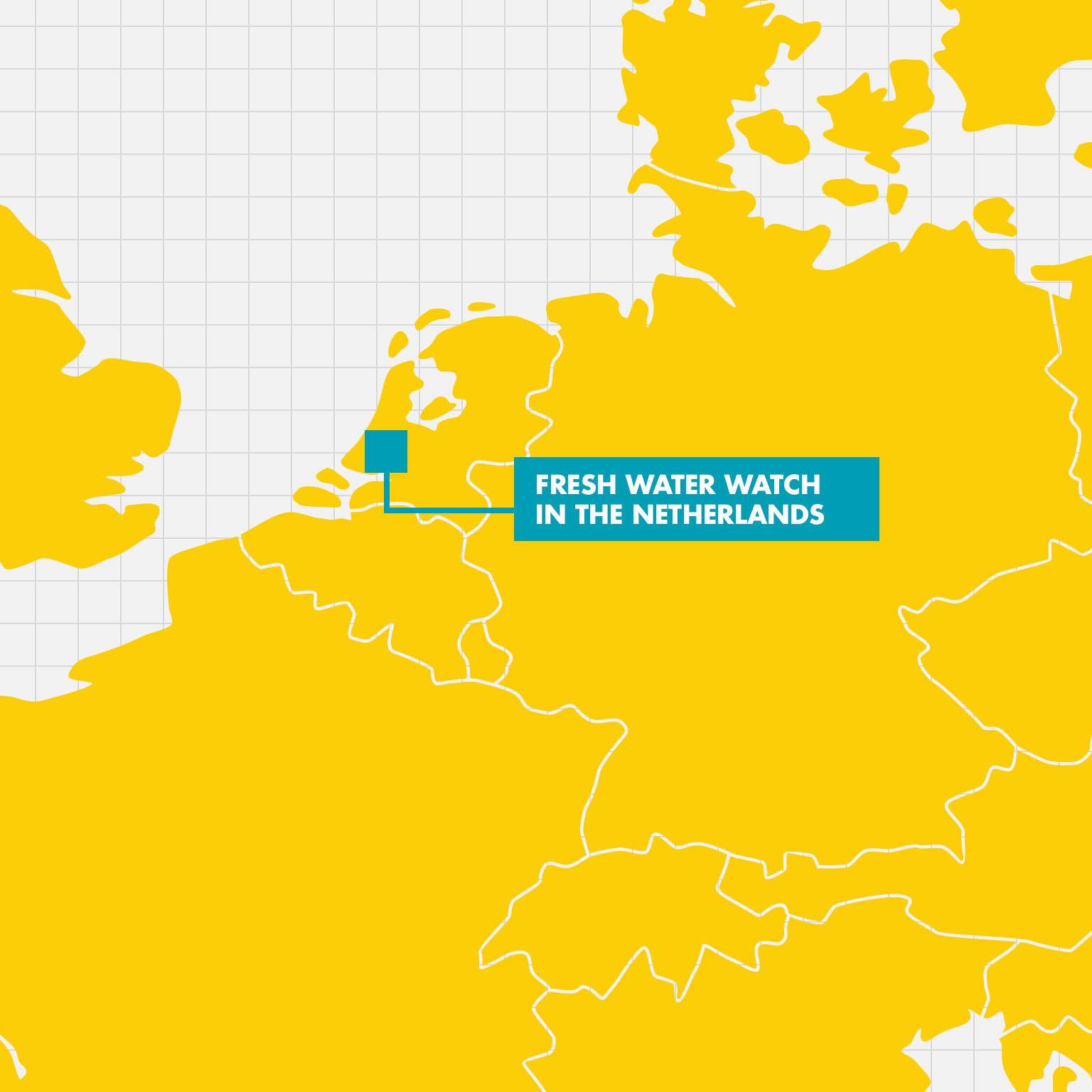 Map of the Netherlands showing the location of local Earthwatch activities