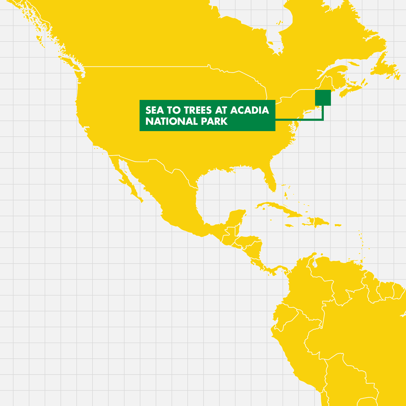 Map of the USA showing the location of local Earthwatch activities