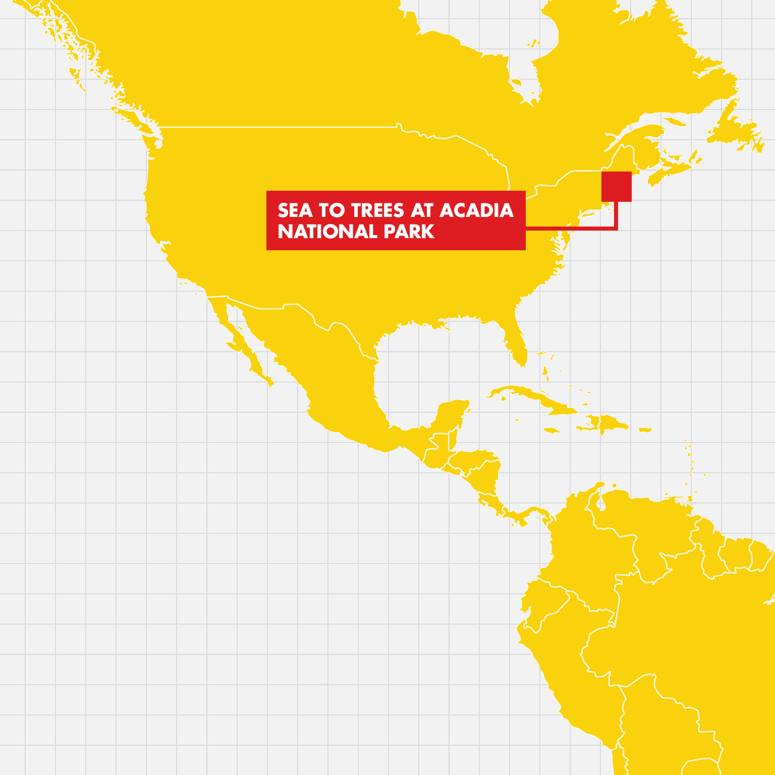 Map of the USA showing the location of local Earthwatch activities