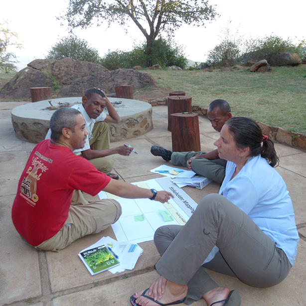 Three men in South Africa