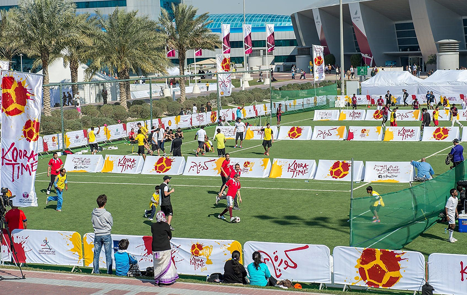 People playing football