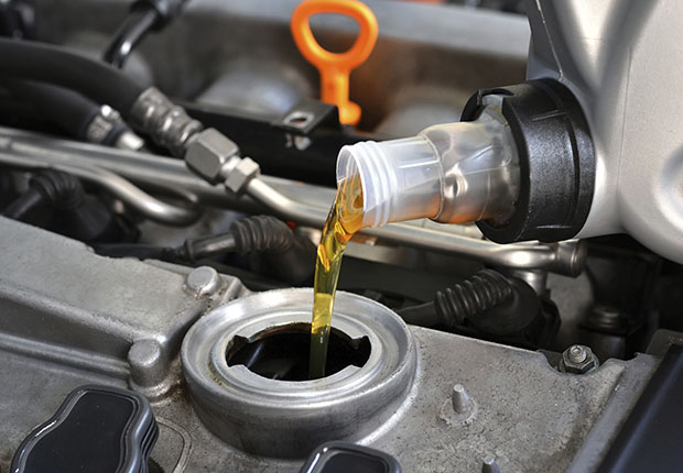 photo of a lubricant being poured in
