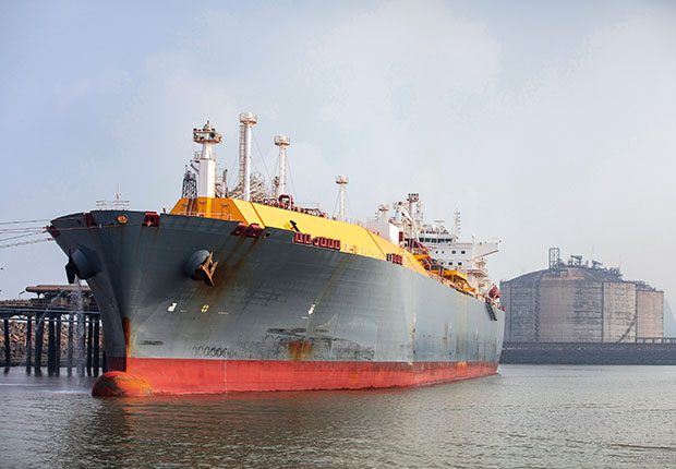 photo of a LNG ship