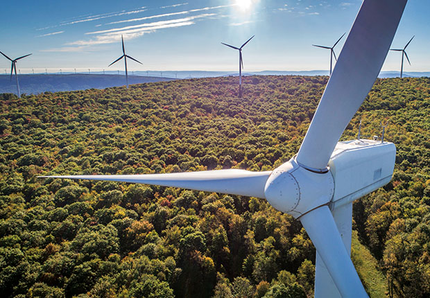 photo of a windfarm