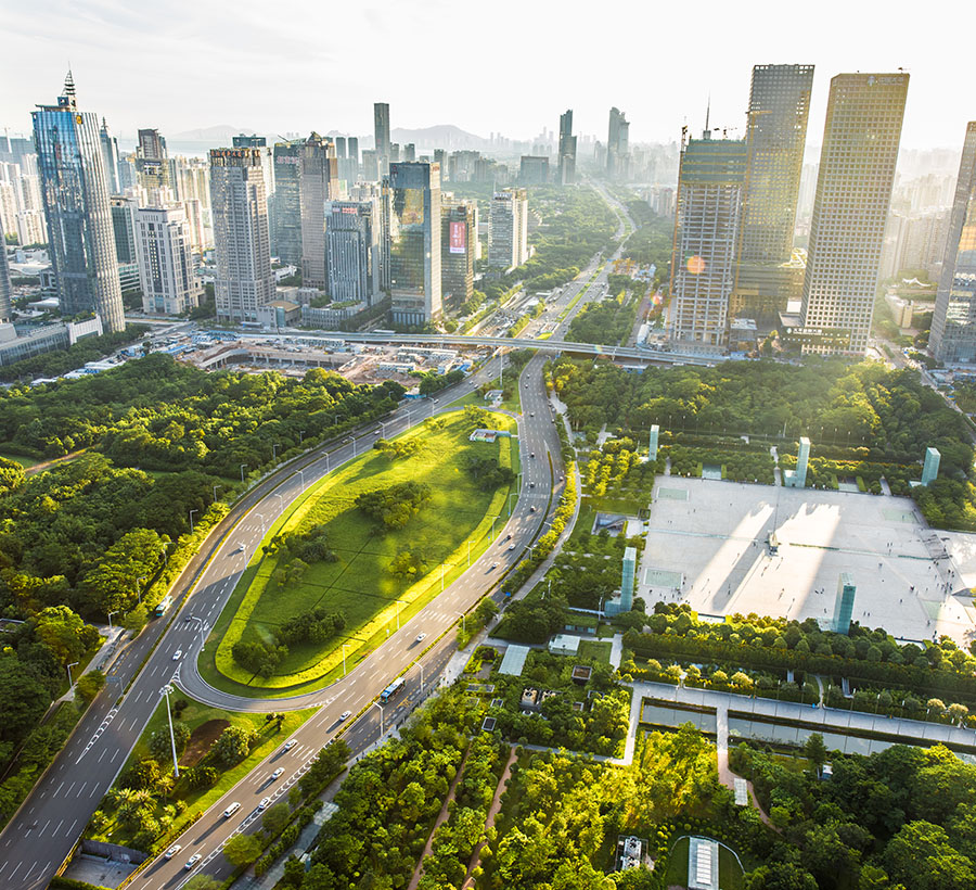 arial view of Guangdong