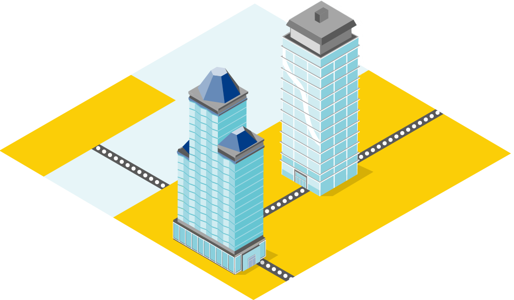 Isometric map slice location Supplying businesses